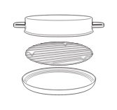 【中古】【未当て嵌める未開封】【部分品】三菱 IH煮炊き暖房器 お食事処ディッシュM26717340GD 客体機種：CS-G32HNS CS-G32HNWS CS-G32HWS CS-G32VNS CS-G32VNSR CS-G32VNWS その他キッチン家電-家電
