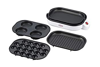 【中古】【未使用未開封】丸山 グラート 着脱式 ホットプレート 焼肉 たこ焼 マルチプレート付 約幅32.5×奥行21×高さ7.5cm GR-265-P4 ホワイト