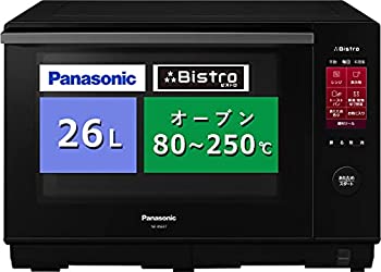 【中古】パナソニック オーブンレンジ スチーム ビストロ 26L 液晶タッチパネル ブラック NE-BS657-K