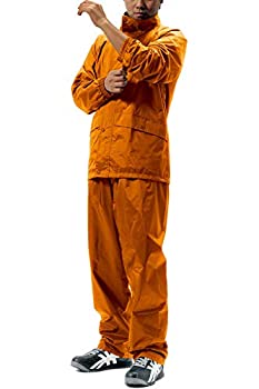 【中古】【未当て嵌める未開封】レインスーツ 上下 メンズ (透湿度:2000g/m2-24HR) (耐水圧:10000mmH2O) (ボンネット取りはらい能力のある) (腕まくり自然調整役立つこと) (水滴にじみ出る押しとどめる) (大型納めるポ