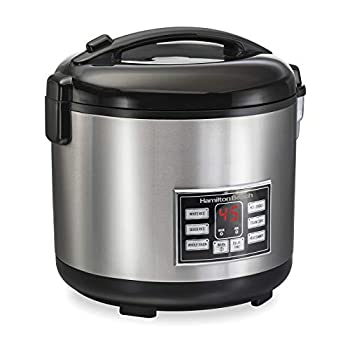 【中古】ハミルトン ビーチ デジタルプログラム可能 炊飯器&食品スチーマー 20カップ 調理済み (10 未調理) スチーム&リンスバスケット付き ステンレスス｜AJIMURA-SHOP 31,863円