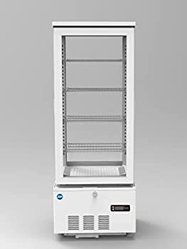 【中古】【未当て嵌める未開封】(ジェーシーエム)JCM 4面硝子冷蔵陳列箱（両面扉） 103リッター JCMS-103W 幅434×奥ふかさ446×高さ1154粍
