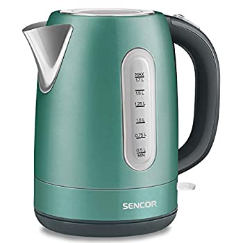 【中古】【未当てはめる未開封】Sencor SWK1771GR 1.7L ステンレス鋼スチール写真 明かり湯沸かし 蓋安全性のある鍵を掛ける付き添い人 緑であること