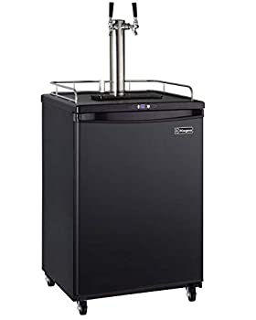 【中古】Kegco 樽ディスペンサー 2つの蛇口 ブラック