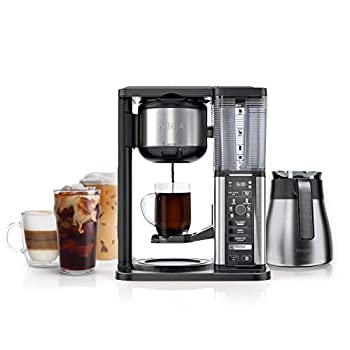 【中古】【未当て嵌める未開封】Ninja コマーシャル407 スペシャルティーコーヒーメーカー 50薬局衡オンス サーマルカラフェ 黒いこととステンレス鋼スチール写真完成