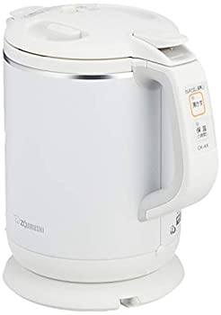 【中古】象印 明かり湯沸かし 0.8L 煮え繰り返る後1第四次元90℃保温 珈琲ドリップ用役立つこと付き添い人 白いこと CK-AX08-WA