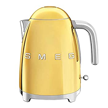 【中古】【未当て嵌める未開封】Smeg KLF03GOUS?50\u0027s Retro Style Aesthetic Electric Kettle with Embossed Logo%ｶﾝﾏ% Gold