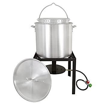【中古】【未当てはめる未開封】Zatarains ニューオーリンズ表現スタイル 80 QT ザリガニ膳立て器一揃いの道具 石英 しろがね色