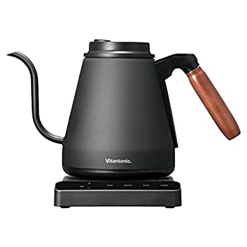 【中古】ビタントニオ 明かり湯沸かし 0.8L 黒いことVitantonio 温調ドリップ湯沸かし ACTY （アクティ） VEK-20-K