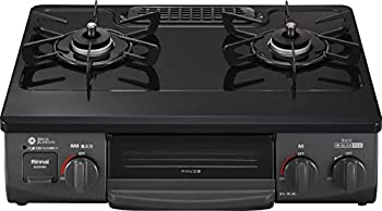【中古】【未使用未開封】リンナイ ガステーブル 都市ガス12A・13A用 幅約56cm 片面焼きグリル 左強火力 KG35NBKL/13A ブラック 29,484円