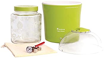 【中古】(None%ｶﾝﾏ% Green) - Euro Cuisine YM360 Yoghurt \u0026 Greek Yoghurt Maker with 1.9ls Glass Jar%ｶﾝﾏ% Green