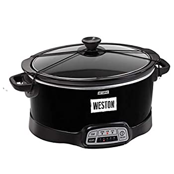 【中古】Weston 03-2300-W 7クォート プログラム可能 スロークッカー ラッチストラップ付き|AJIMURA-SHOP