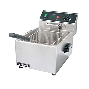 【中古】【未当て嵌める未開封】Adcraft Countertop Stainless Steel Single Tank Deep Fryer%ｶﾝﾏ% 18.11 x 13.39 x 12.99 inch -- 1 each. by Adcraft