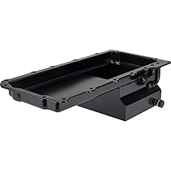 【中古】【未当て嵌める未開封】LS Swap Steel レースオイルパン 7クオート 黒いこと 90度フィッティング
