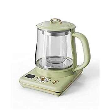 【中古】【未使用未開封】電気ポット 電気やかん フィルターと電気ポット1000W 1.5L多機能ガラスティーポット 空焚き防止