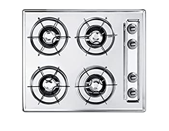 【中古】【未当てはめる未開封】ZNL033 24 wide gas cooktop インチ brushed chrome%ｶﾝﾏ% with four burners and gas spark ignition; replaces ZTL033 by Summit