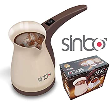 【中古】【未使用未開封】Sinbo SCM 2928 Greek Turkish Coffee Maker Machine Electric Pot Briki Ibrik BROWN