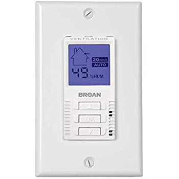 【中古】【未当て嵌める未開封】Broan VT7 ウォール取り締まる Broan ERV HRV 単一のもの用 デコタッチシリーズ 白いこと