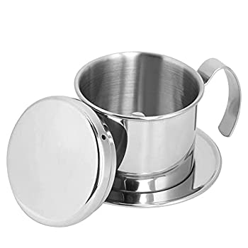 【中古】【未使用未開封】ステンレススチールカップベトナムコーヒーDripフィルタメーカーPhin Infuser ゴールド