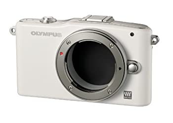 【中古】OLYMPUS ミラーレス一眼 PEN mini E-PM1 ボディ ホワイト E-PM1 BODY WHT｜AJIMURA-SHOP
