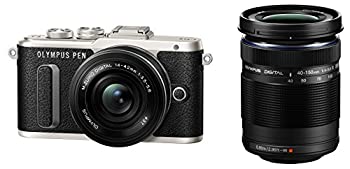 【中古】【未使用未開封】OLYMPUS ミラーレス一眼 E-PL8 ダブルズームキット ブラック