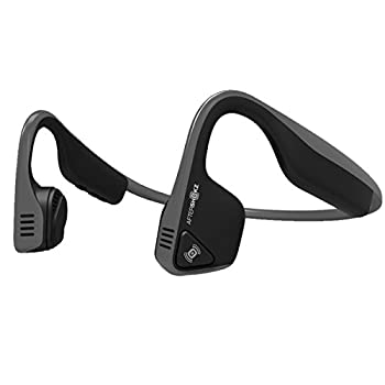 Aftershokz Trekz チタン AS600SG イヤホン - ステレオ - スレートグレー - ワイヤレス - Bluetooth - 33フィート - 20 Hz - 20 kHz - 首裏 - オ