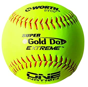 22年のクリスマス Worth One Nation 12インチ ゴールドドットスローピッチソフトボールボール On12cy Fucoa Cl