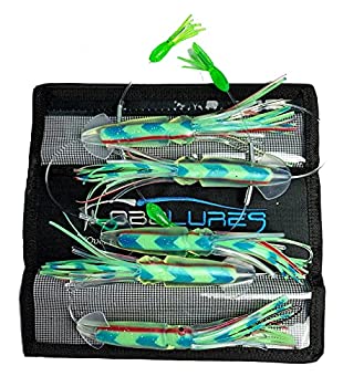 交換無料 Lobo Lures Squidnation Pakula Game Fish 8インチ ロングテール フリッピーフィッシング デイジーチェーン マグロマーリン Lumo Fucoa Cl