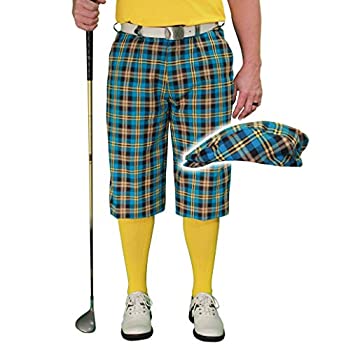 格子柄ゴルフKnickers キャップ:メンズ' Par 5?'???Rio 36