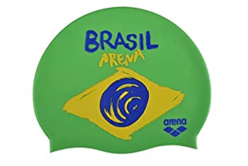 【中古】【輸入品・未使用】Arena シリコーン ユニセックス スイムキャップ 男女兼用 プリント 無地 ブラジル