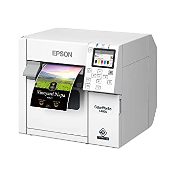 【中古】エプソン カラーラベルプリンタ CW-C4020G 2022年真似形 白 中