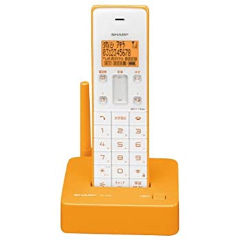 【中古】シャープ デジタルコードレス電話機 親機のみ 1.9GHz DECT準拠方式 オレンジ系 JD-S06CL-D