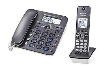 【中古】パナソニック RU・RU・RU デジタルコードレス電話機 子機1台付き 1.9GHz DECT準拠方式 ダークメタル VE-GD32DL-H