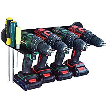 【中古】ULIBERMAGNET 磁気電動ツールオーガナイザー 高耐久 コードレス せん孔機保持者 ユーティリティストレージラックシェルフ １番ウッド保持者付
