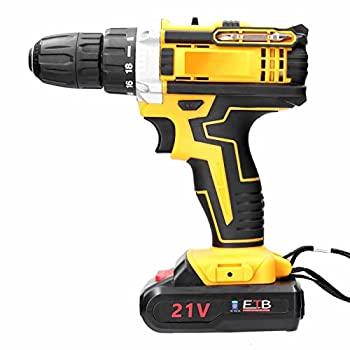 【中古】Saras 21Vコードレス電気ドリルブラシモーター2速度調整18ギアのトルク調整可能な穴掘削機