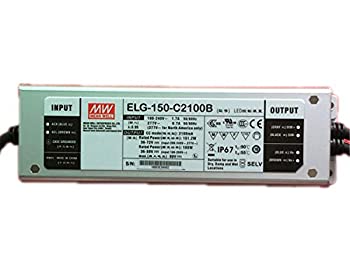【中古】Meanwell ELG-150-C2100B 80V 2100mA 151W 定電流モード LEDドライバー
