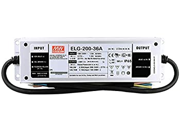 【中古】Meanwell ELG-200-36A 36V 5.55A 200W 定電圧 + 定電流LEDドライバー