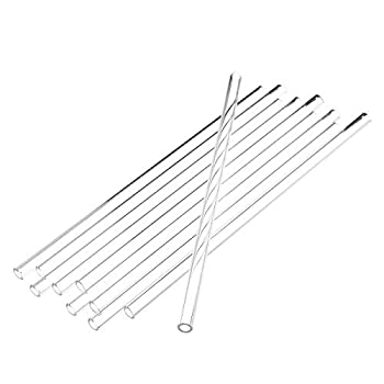 【中古】CoCocina 10個 200X7X2mm 長さ200mm 外径7mm 厚さ2mm 壁ホウケイ酸ガラス吹きチューブ 実験室工場 学校 ホームチューブ