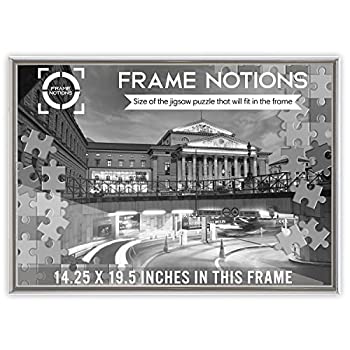 【中古】FRAME NOTIONS(フレームノションズ) アルミパネル ジグソーパズルフレーム 壁取り付けポスターフレームディスプレイ 14.25 x 19.5インチのジグソ