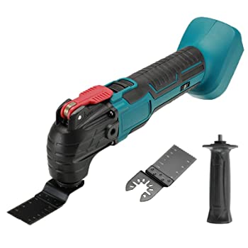 【中古】KKYOYRE 電気マルチツール 充電式 電動工具 電子無段変速 グリップと鋸刃付き 低騒音 軽量 クイックチェンジ マルチツール鋸/切断/研削/削り/磨