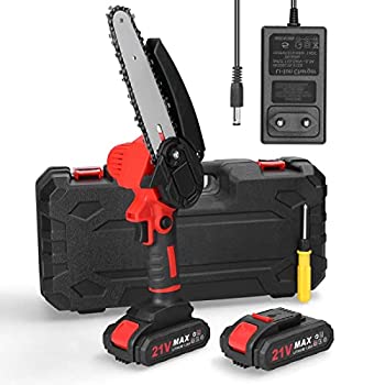 【中古】Saras 21V 6 in携帯型電動切り下げるのこぎり小さな用木取り分けるチェーンソーブラシモーター片手大工仕事物の具庭の生り物園