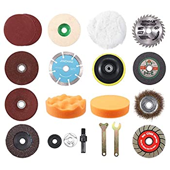 【中古】Saras 可変アングルグラインダーハンドドリル用23PCSウッドメタル切削交換用アクセサリーセット - タイプ j。