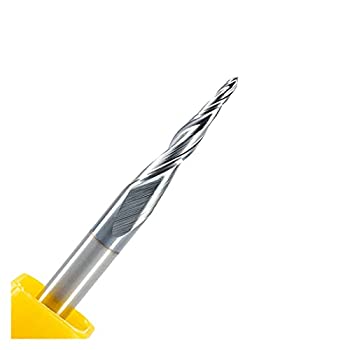 【中古】フライスカッタービット回転させるビット 10平和条約/ R0.5XD4X15X50MM HRC55ウォルフラム炭化タングステンボールノーズテーパーエンドミルーカッタード