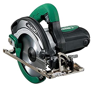 【中古】HiKOKI(ハイコーキ) 丸のこ ブレーキ付 刃径165mm アルミ製ベース AC100V 1050W LEDライト ?チップソー付 グリーン C6MB4｜AJIMURA-SHOP