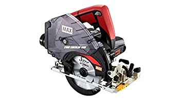 【中古】マックス(MAX) 充電式防じん兼用丸のこ (本体チップソー・バック付) PJ-CS53CDP PJ91138 レッド×ブラック