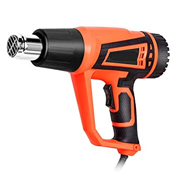 【中古】220V電気熱風ガン、2500W熱風ガン、2種類の温度調節可能、収縮包装/オイルパイプ/塗料の除去に使用