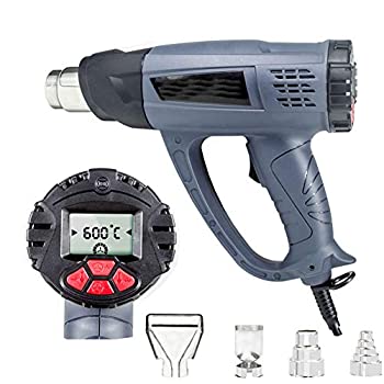 【中古】220V品質のヒートガン、2800wホットエアガン、温度調整可能なデジタルディスプレイヒートツール