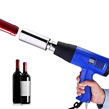 【中古】JIAWANSHUN ヒートガン デジタルワキャップ締め機 キャップシーリングマシン 2段階 風量切替機能付き 熱収縮PVCワインボトルキャップ 110Ｖ (無
