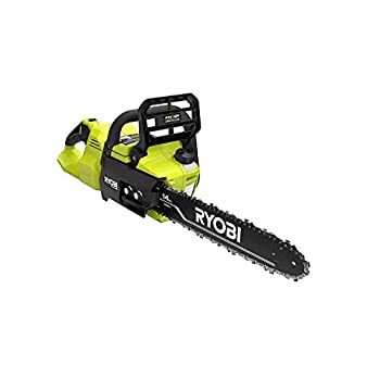 【中古】リョービ(RYOBI) 40ボルト HP ブラシレス14インチ 電動コードレスチェーンソー(ツールのみ) RY405010 (バルクパッケージ)、ブラック、イエロー