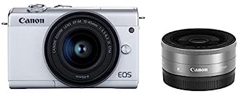 【中古】Canon ミラーレス一眼カメラ EOS M200 ダブルレンズキット ホワイト EOSM200WH-WLK｜AJIMURA-SHOP